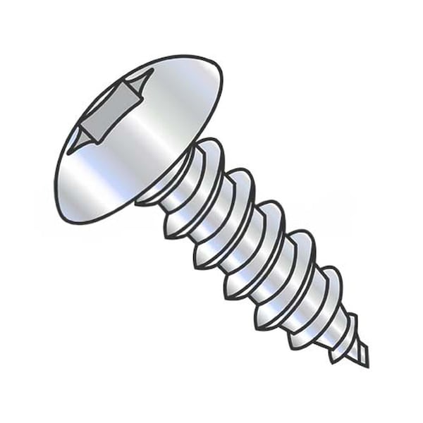 Usa Industrials Self-Drilling Screw, 1/4"-14 x 2 in, Zinc Plated Steel Truss Head Torx Drive BULK-SCRW-16251 - main
